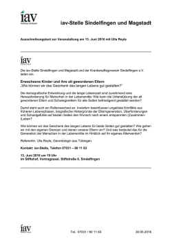 iav-Stelle Sindelfingen und Magstadt