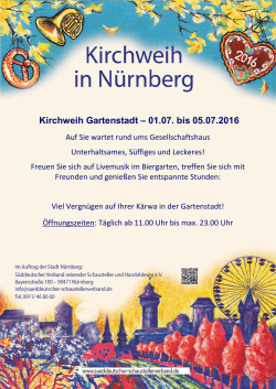Kirchweih Gartenstadt – 01.07. bis 05.07.2016