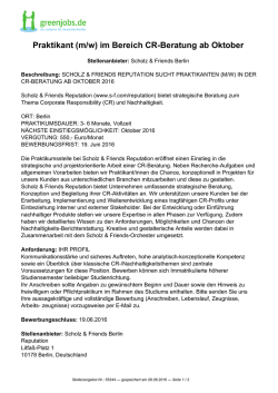 Dieses Stellenangebot als PDF speichern