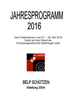 Jahresprogramm 2016