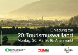 20. Tourismuswallfahrt - SalzburgerLand Netoffice