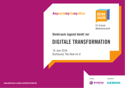 digitale transformation - Denkraum für Soziale Marktwirtschaft