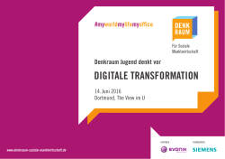 digitale transformation - Denkraum f&uuml;r Soziale Marktwirtschaft