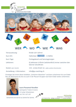 Info Schwimmschule Delfin 2016