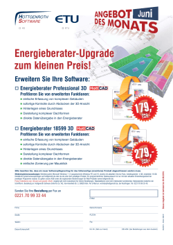 Energieberater-Upgrade zum kleinen Preis!