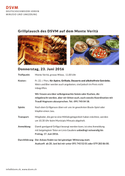 Grillplausch am 23.