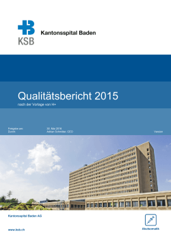 Qualitätsbericht 2015