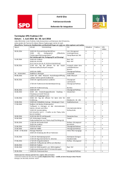 Terminplan Juni 2016 - SPD Stadt Kitzingen