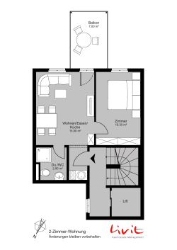 N 2-Zimmer-Wohnung