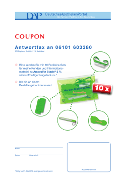 coupon - DeutschesApothekenPortal