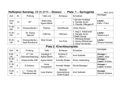 Helferplan Dressur Samstag 28.05