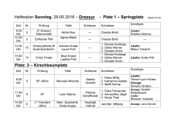 Helferplan Dressur Sonntag 29.05