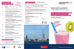 Programm 2016 - Lebensmittelforum Bremerhaven