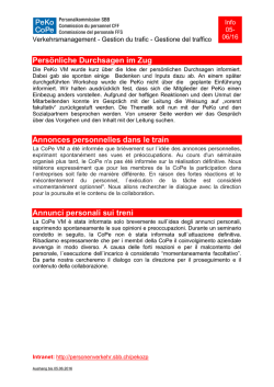 Info PeKo Mai 16 Durchsagen