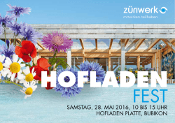 Flyer Hofladenfest 2016