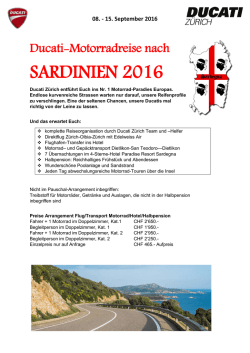 sardinien 2016 - Ducati Zürich