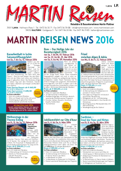 MARTIN REISEN NEWS 2016