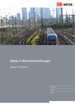 Gleise in Serviceeinrichtungen