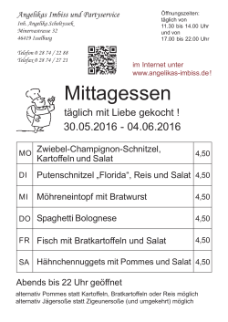 Download: Aktueller Mittagstisch (PDF, ca. 401 KB)