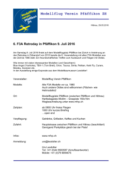 Modellflug Verein Pfäffikon ZH
