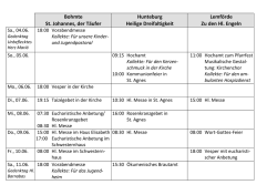 Gottesdienstzeiten im Gemeindeverbund im PDF