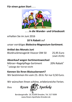 Infoblatt laden - Rosen Apotheke Dresden Striesen