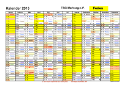 kalender-2016TSG Marburg