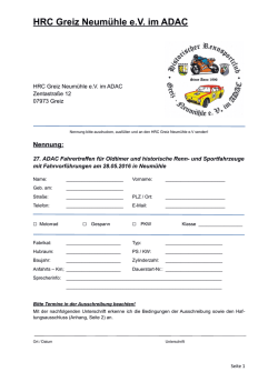 HRC Greiz Neum&uuml;hle eV im ADAC - motorsport-histo-cup