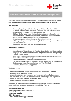 Familien-Gesundheits- und Kinderkrankenpfleger (m/w)