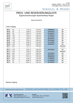 Eigentumswohnungen Apartmenthaus R&uuml;gen linker Aufgang