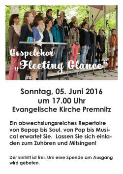 Gospelchor - Evangelische Kirchengemeinde Premnitz