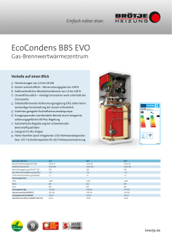 EcoCondens BBS EVO