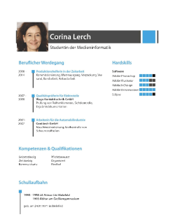 Page 1 Corina Lerch Studentin der Medieninformatik Beruflicher