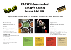 KAESCH-Sommerfest Scharfe Sache!
