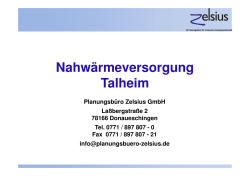 Vortrag Zelsius Bürgerinfo Talheim 16 06 02