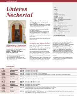 Unteres Neckertal - Kirchenbote des Kantons St. Gallen