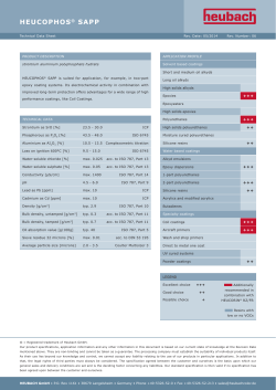 Heucophos SAPP Tech Data Sheet