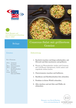 Couscous-Salat mit Grillgemüse