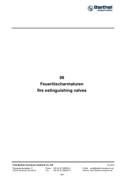 Feuerl&ouml;scharmaturen