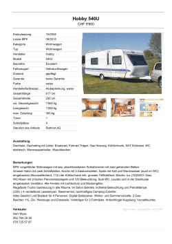 Hobby 540U - caravan24.ch