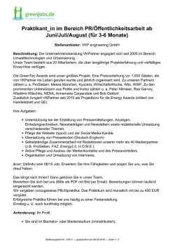 Dieses Stellenangebot als PDF speichern