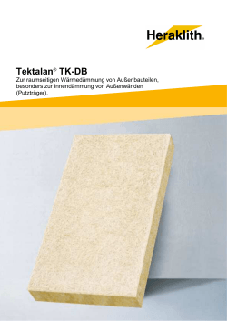 Tektalan® TK-DB - Knauf Insulation