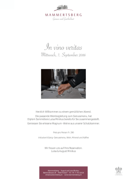 In vino veritas