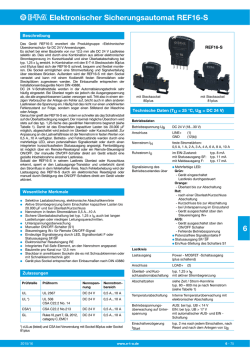 Elektronischer Sicherungsautomat REF16-S 6