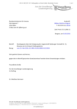 Stellungnahme zu Entwurf (elektr. übermittelte Version) / PDF, 218 KB