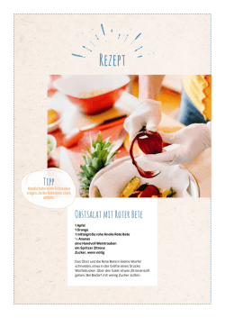 Rezept - Mein schöner Garten