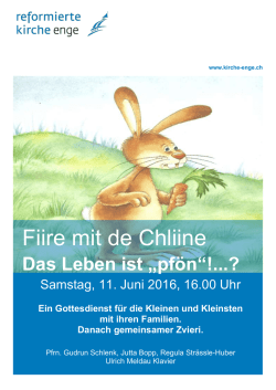 Fiire mit de Chliine