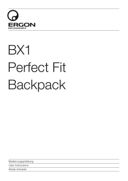 BX1 Perfect Fit Backpack