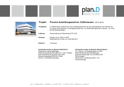 Projekt: Porsche Ausbildungszentrum, Zuffenhausen - danz