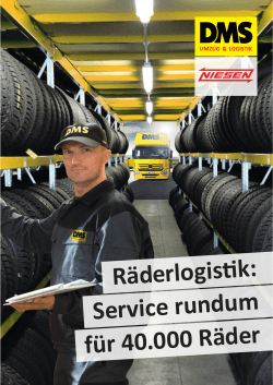 Service rundum Räderlogistik: für 40.000 Räder